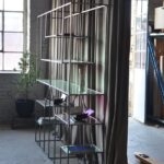 industrial shelving room divider